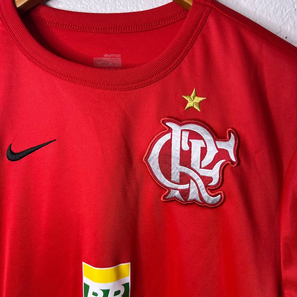 Nike Clube de Regatas do Flamengo CR Red Soccer Jersey Petrobras Mens XS 2006 - Picture 4 of 7